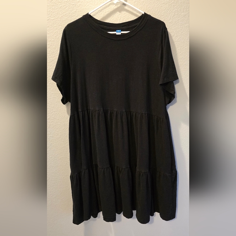 Elegant Black Tiered Dress